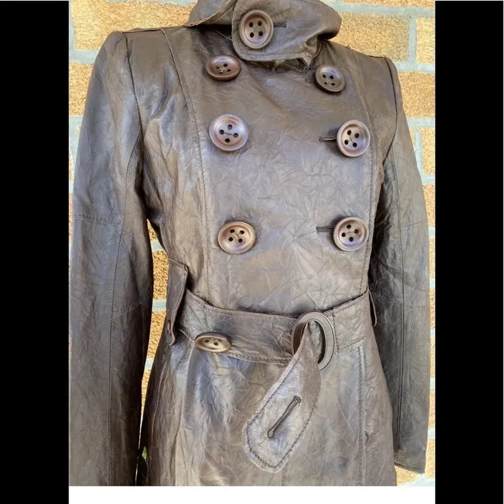 SOIA & KYO double breast leather jacket medium SOIA & KYO SOIA & KYO SOIA & KYO - Image 7