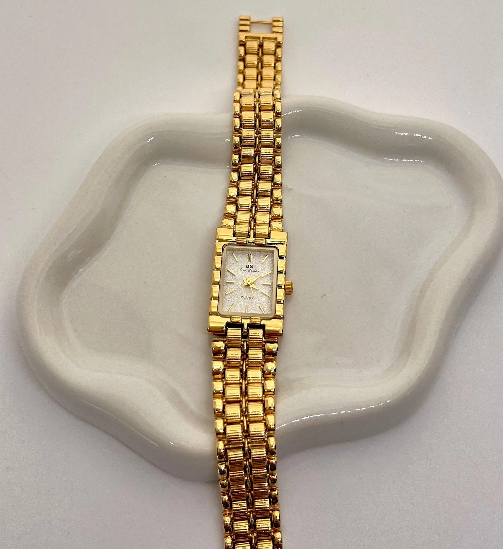 14K Gold Plated Sterling Silver Vintage Style Watch - Image 3