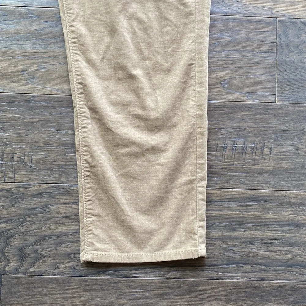 VINCE Cropped Corduroy Pant Womens Sz 12 Tan Casual Corporate Preppy - Image 5