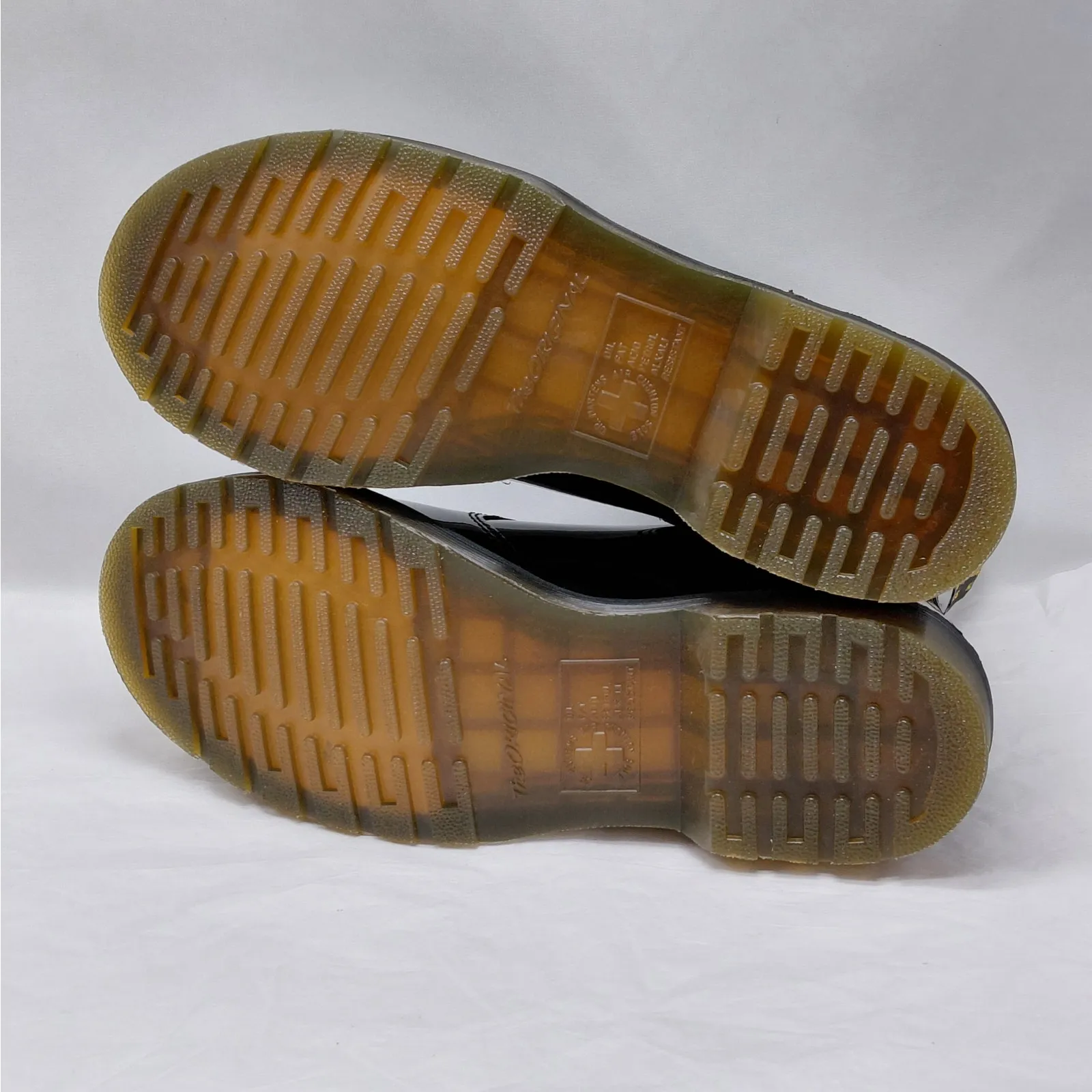 Dr Martens Womens Chelsea Boots Size 9 Black Patent Leather Goth Biker Punk - Image 13