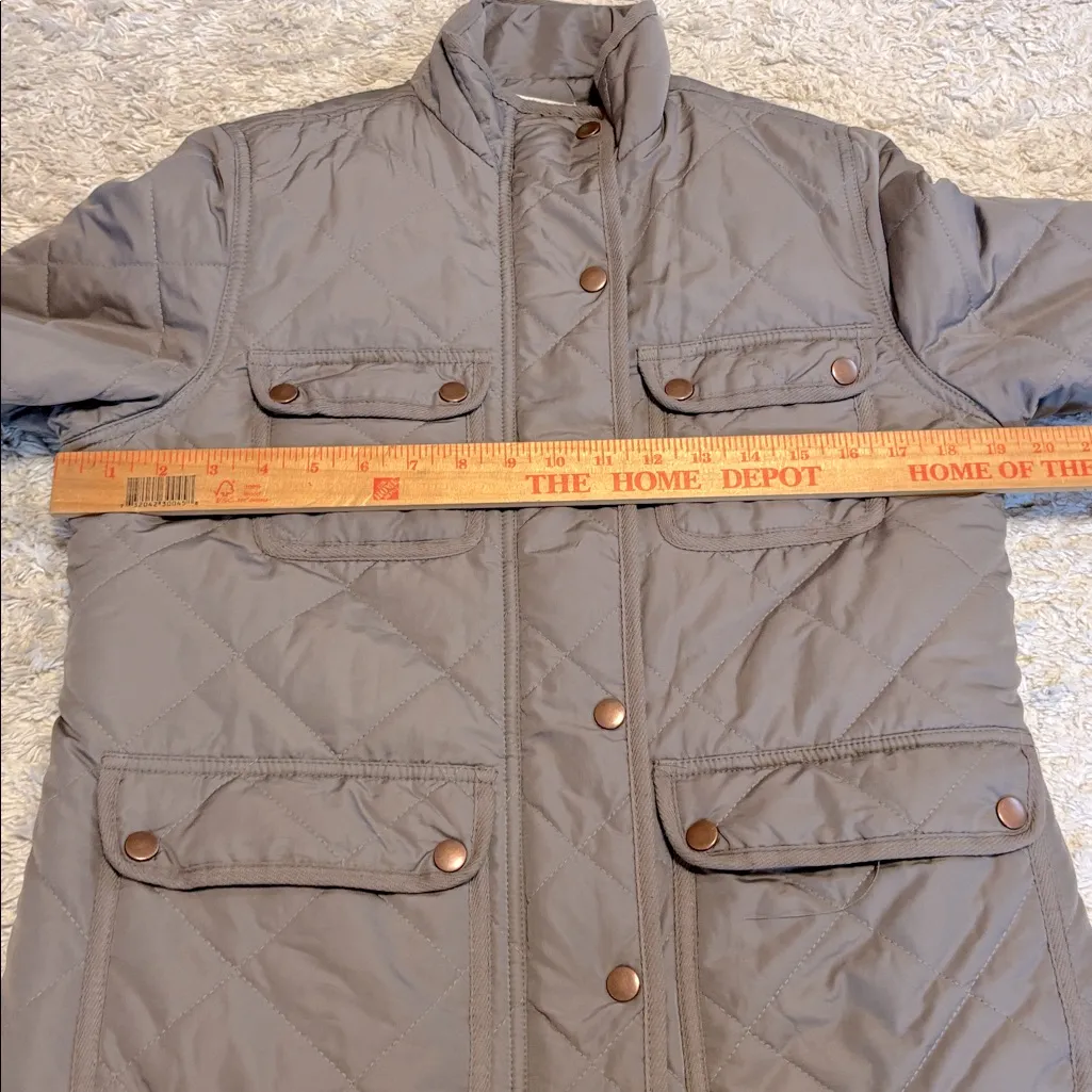 Thread & Supply from Nordstrom Quilted Utility Jacket, Size Small Tan - Image 10