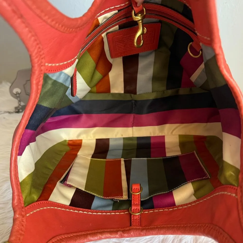 y2k COACH Legacy 11615 Red Ergo 2007 Shoulder Bag - Image 6