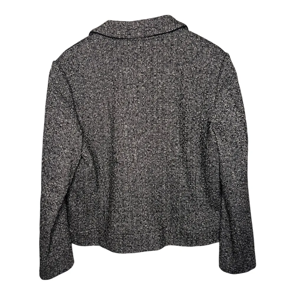 Eddie Bauer Wool-Blend Black & White Jacket XL - Image 3