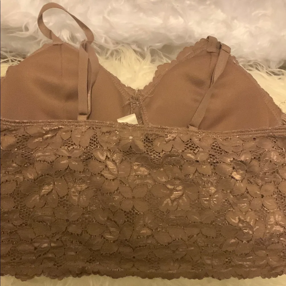 Bozzolo Lace Bralette in Tan - Image 3