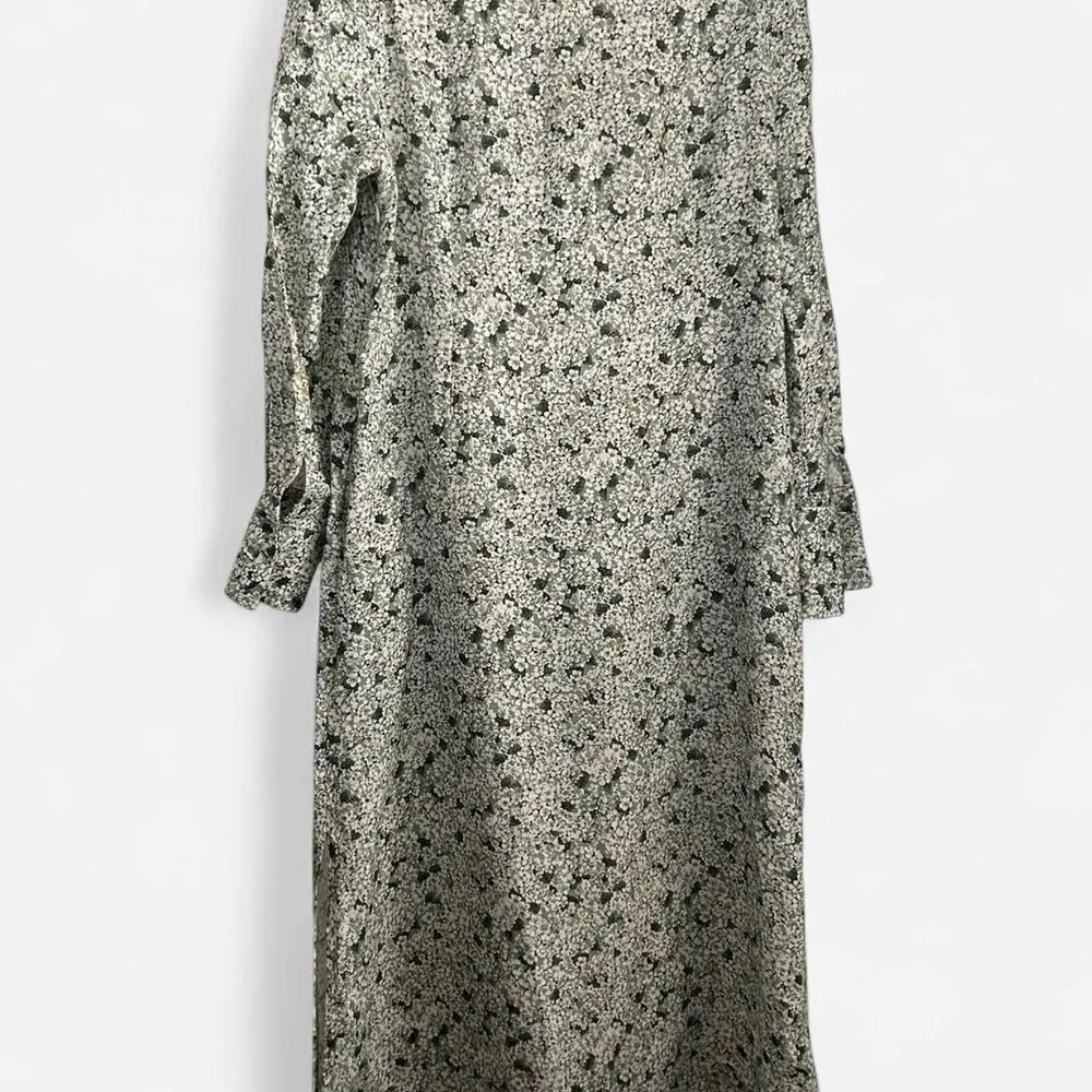 Tuckernuck Linen Hydrangea print Midi Dress | Cottagecore Garden Party | Medium - Image 6