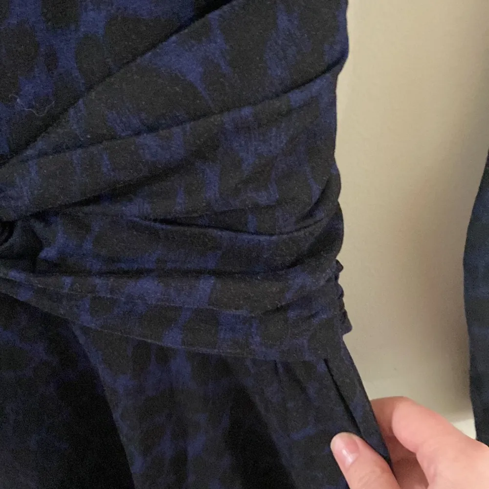 Whistles Celestine Animal Print Jersey Twist at Waist Dress size 4 Black - Image 14