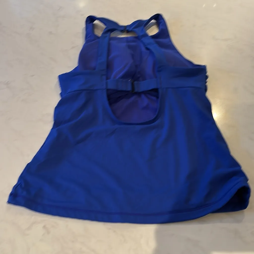 Athleta Blue/Purple Racerback Swim Tank Top - Image 2