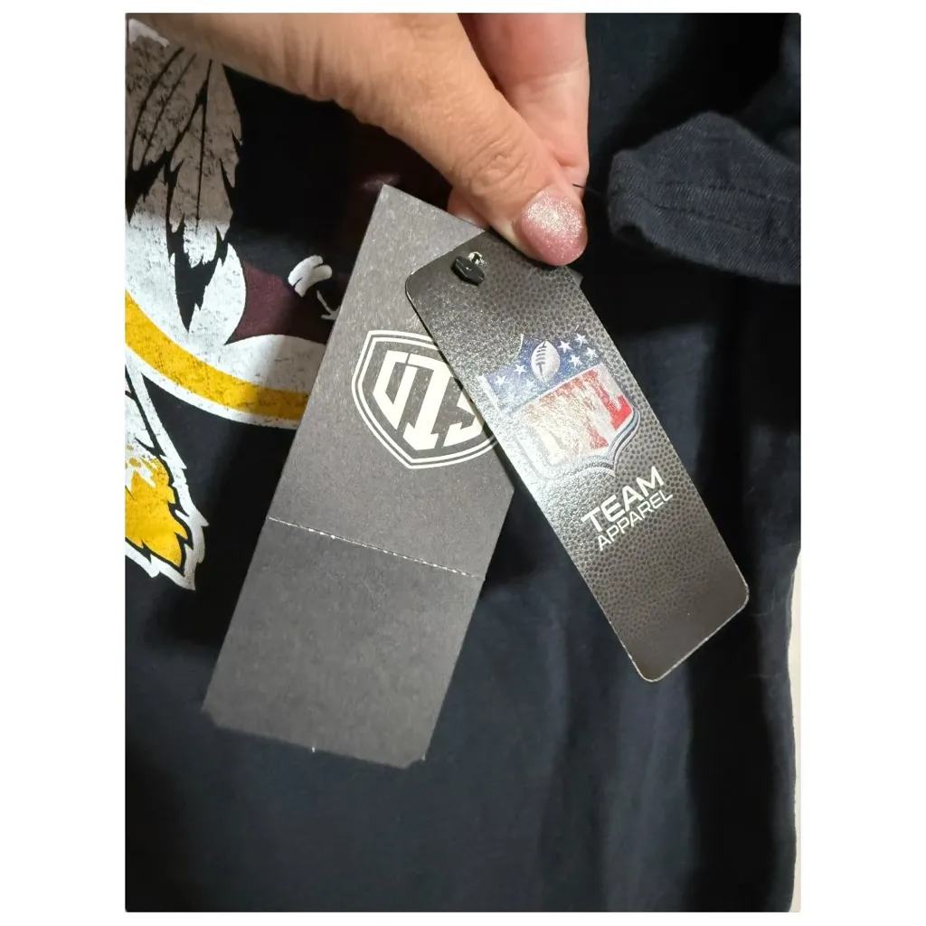 OTS Rival Washington Redskins Commanders Black Tee Shirt Women’s XL T - Image 6