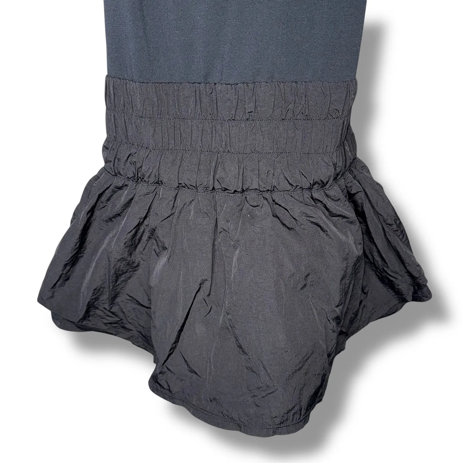Free People Movement The Way Home Romper‎ Dress Black Sleeveless Athleisure - Image 5