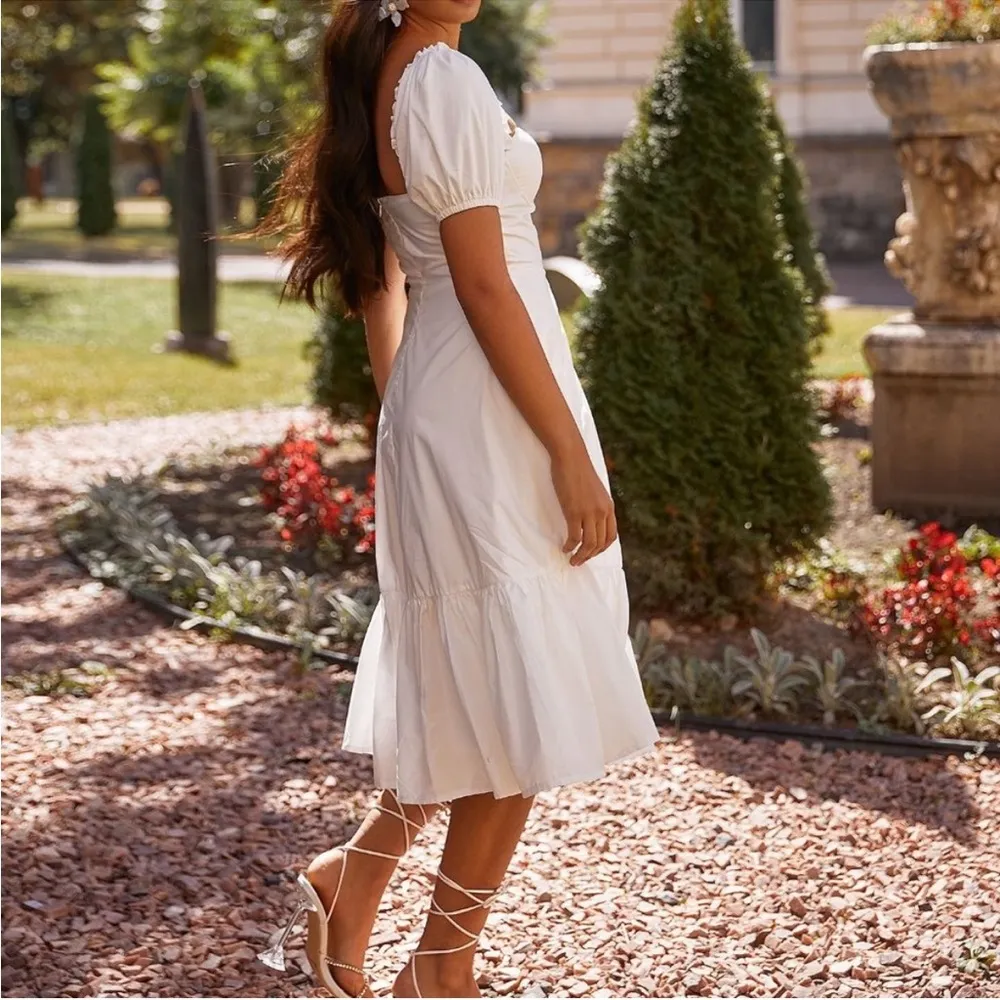 Alamour the Label Katina Dress in White Cotton Poplin Size Small / S - Image 2