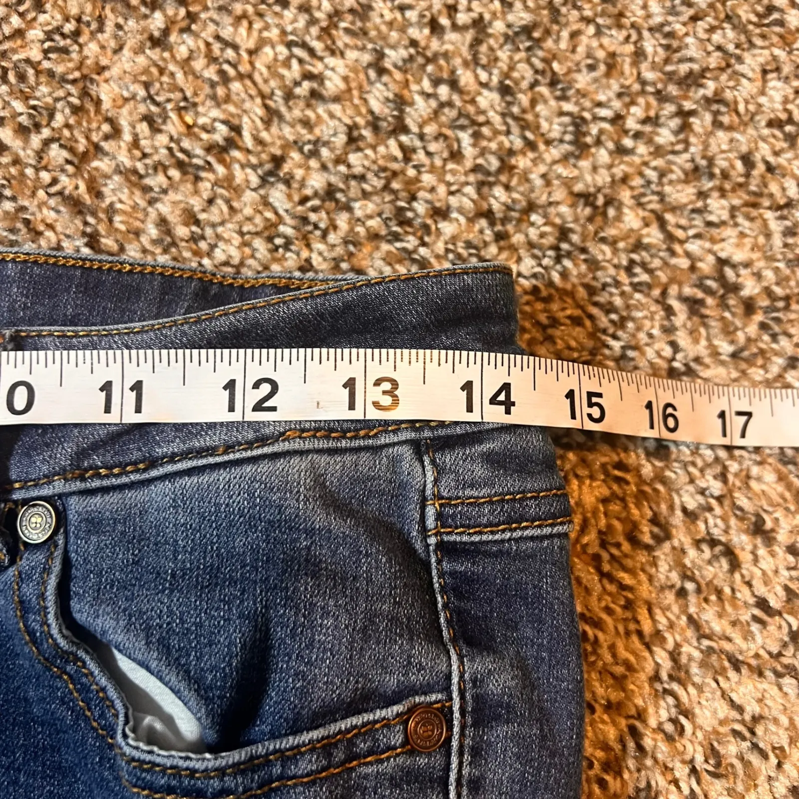 Altard State Women's Blue Denim Frayed Hem Cropped Jeans‎ Size 27 - Image 3