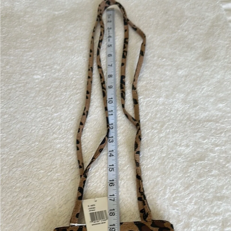 Nine West Chic Leopard Print Small Crossbody Bag - Image 9