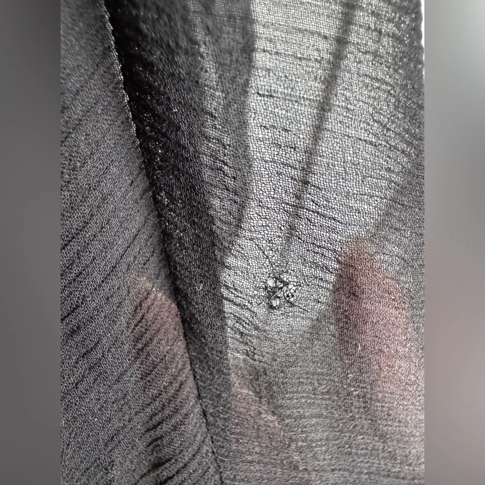 Elie Tahari Strapless Silk Chiffon Cocktail Gown Black Gold Size 0 XS (Altered) - Image 12