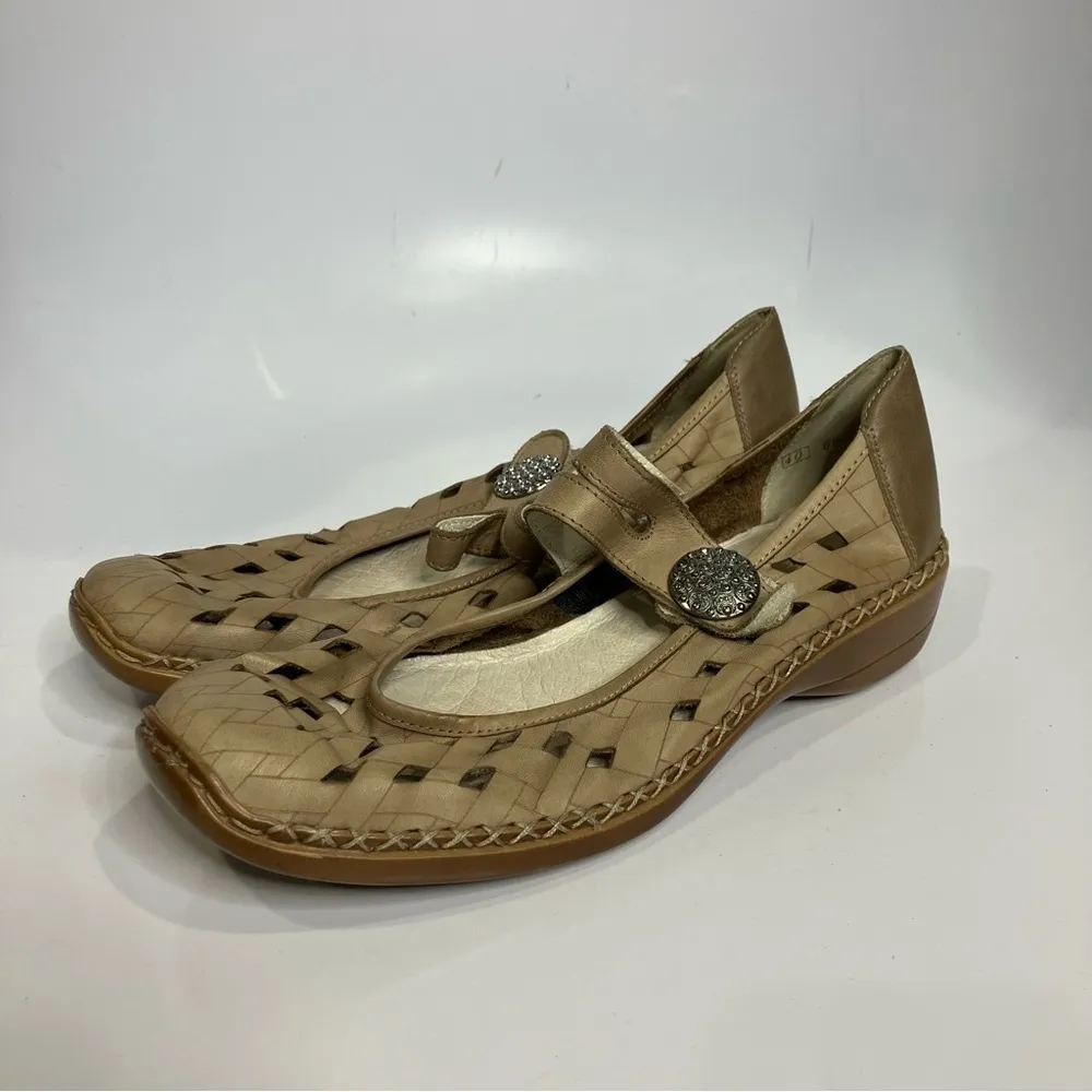 Rieker Doris 75 cut out‎ shoes tan size 40 - Image 4