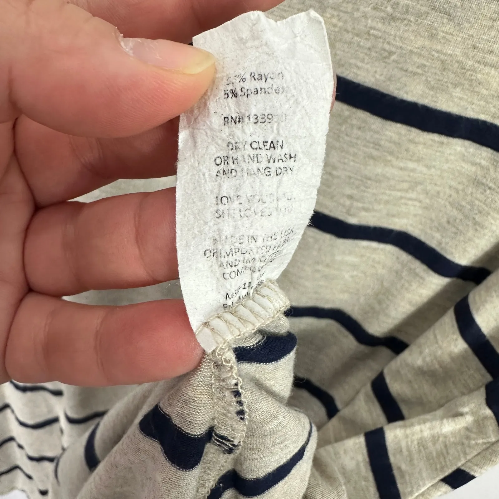 Show Me Your Mumu Tunic Top Womens XS Blue Striped Nautical Elevated Basic - Image 5