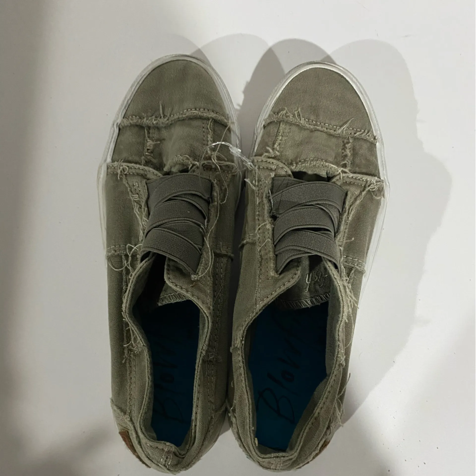 Blowfish Olive Distressed Sneakers blowfish fits 7.5/8 - Image 2