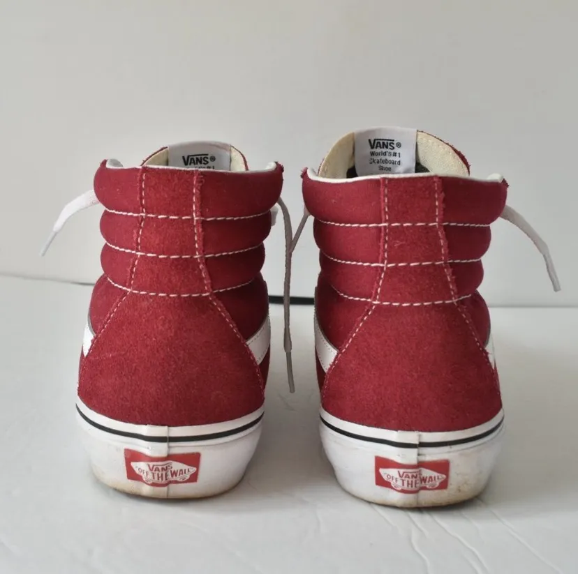 Sk8-Hi Red Skate Shoes - Image 5