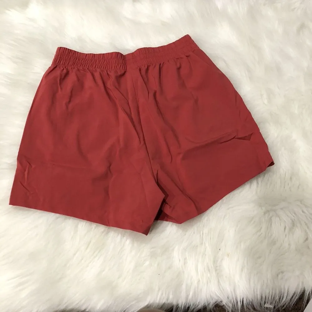 New‎ Gymshark Women's Woven Pocket High Waisted Short MG7 Sundried Red Small - Image 7
