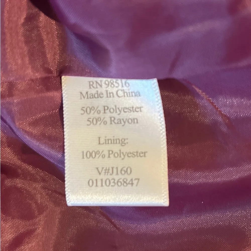 Coldwater Creek Tapestry Multicolor Open Front Fully Lined Blazer Jacket XL - Image 9