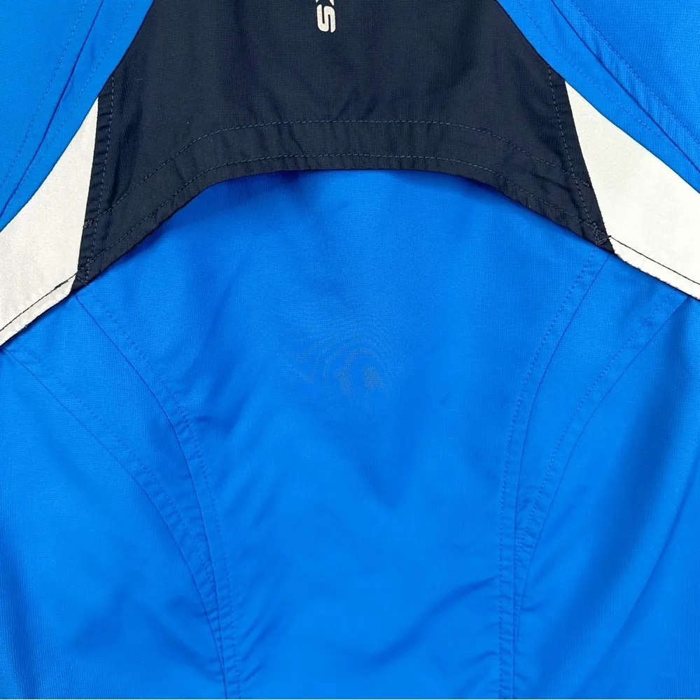 Brooks Infiniti Jacket Womens Small Blue Windbreaker Full Zip Running Outdoors - Image 3