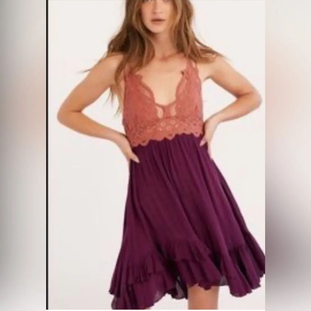 Free People Adella dress copper combo size Small this dress is like new - Image 6