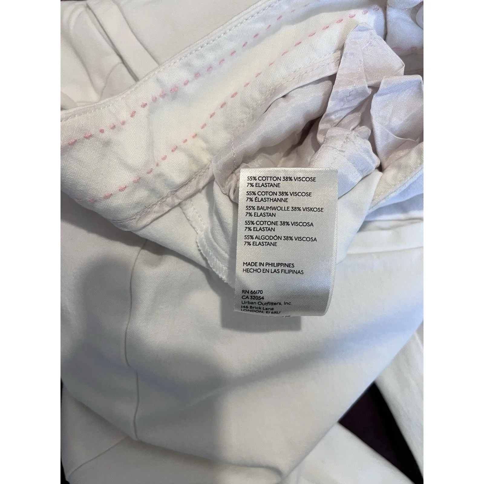 Maeve by Anthropologie Cream Straight Leg Pants Size 2 Stretch Trousers - Image 7