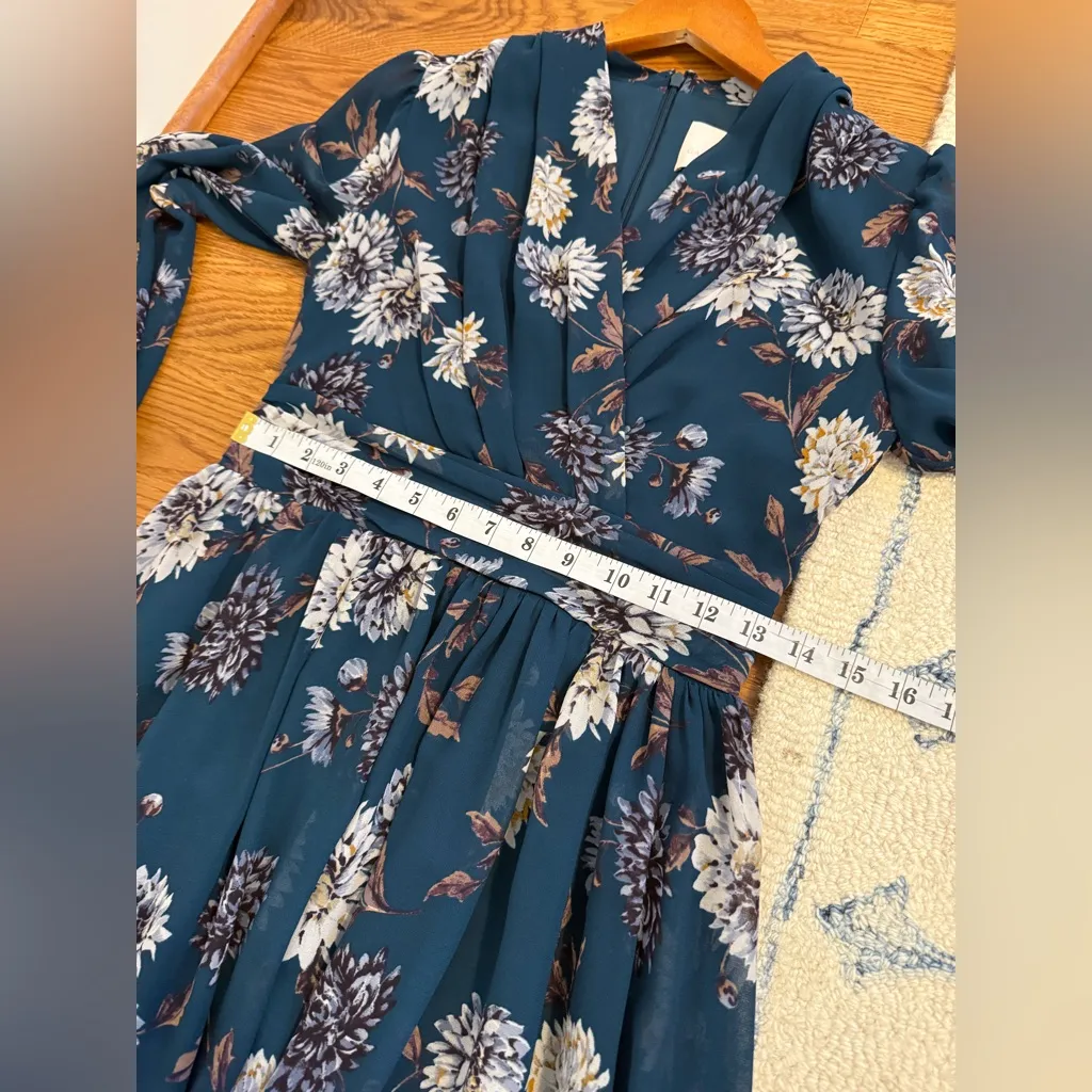 Gal Meets Glam Georgia Dress Size 2 Teal Cadet Blue - Image 10