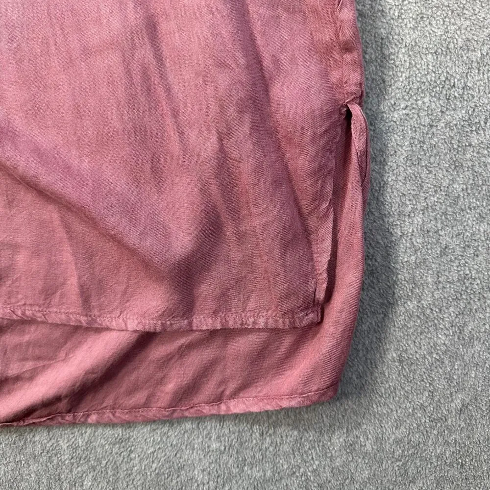 Raviya Collared Lightweight Swim Coverup Tunic Women's Medium Purple V - Image 4