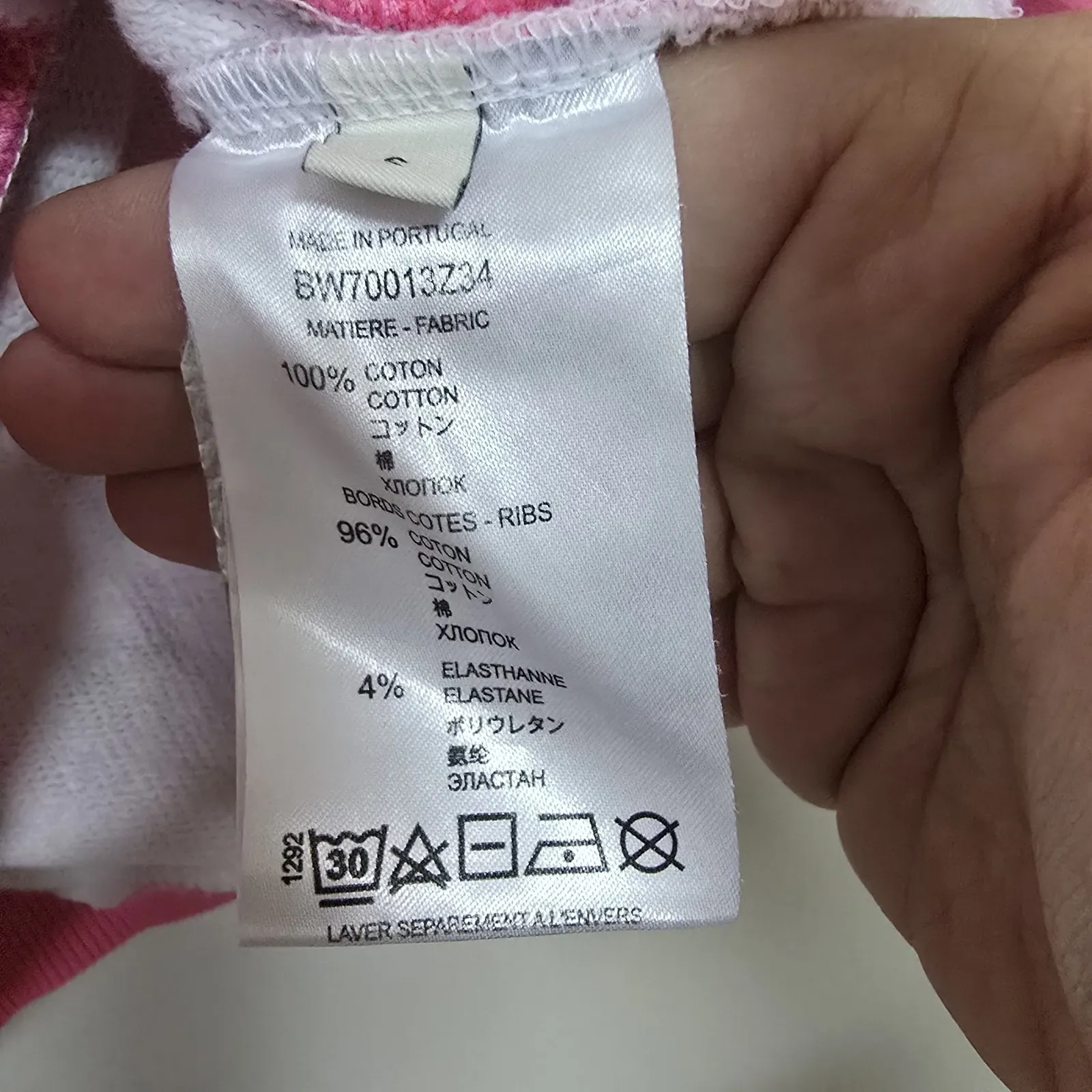 GIVENCHY Flower Printed Cotton Jersey Sweatshirt In Pink Sz S Luxury Designer - Image 7