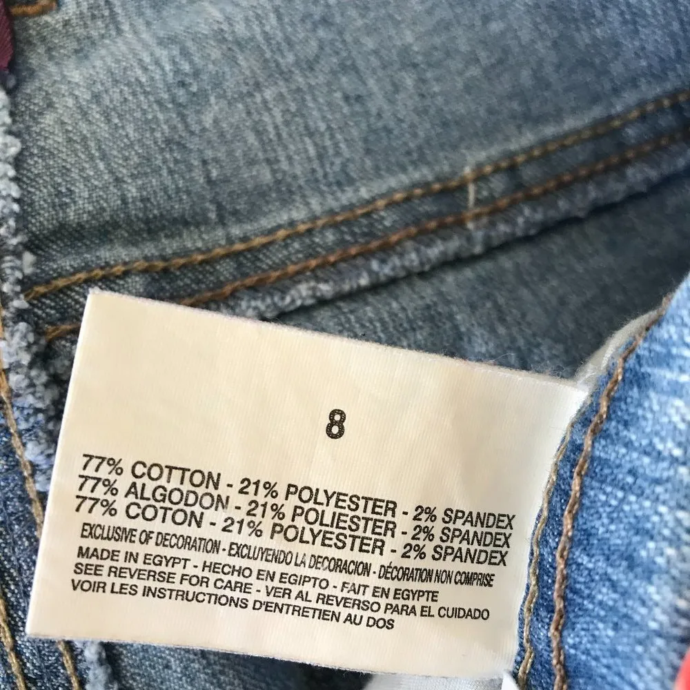 Gloria Vanderbilt Capri Jeans Size 8 Embellished - Image 16