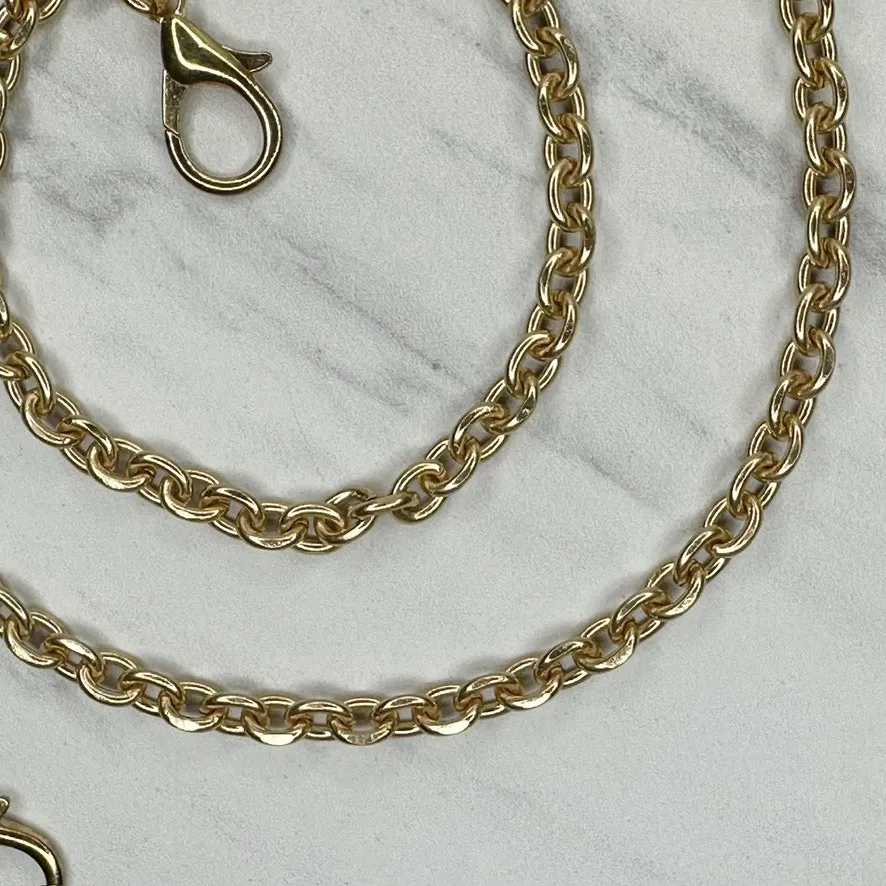Gold Tone Chain Link Purse Strap Replacement Handbag Shoulder Crossbody ✨ - Image 6