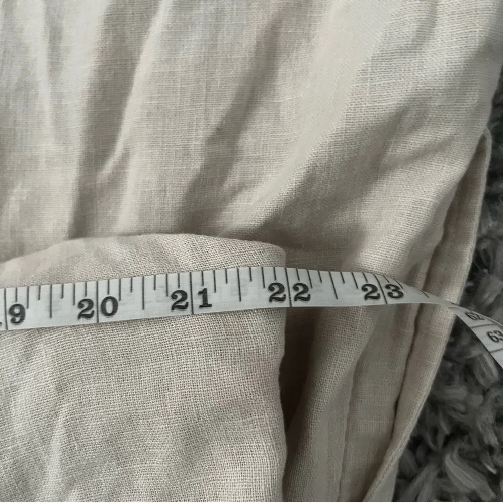 Linen-Blend Wide Strap Mini Dress Size XL - Image 4