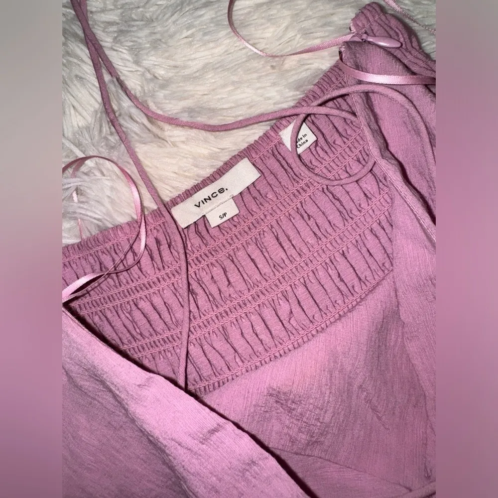NWOT Vince Ruched Halter Neck Midi Pink Dress sz S - Image 4