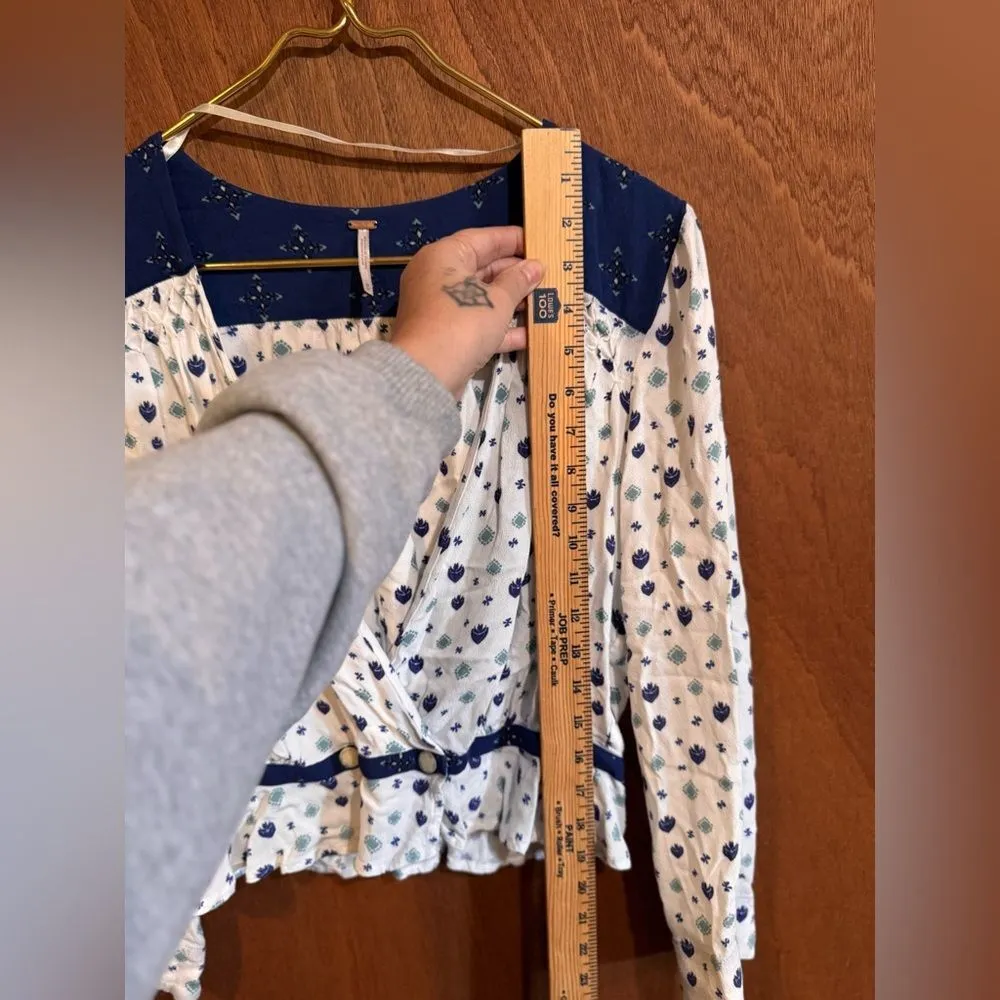 Free People Women's Where We Roam‎ Bouse Size M - Image 9