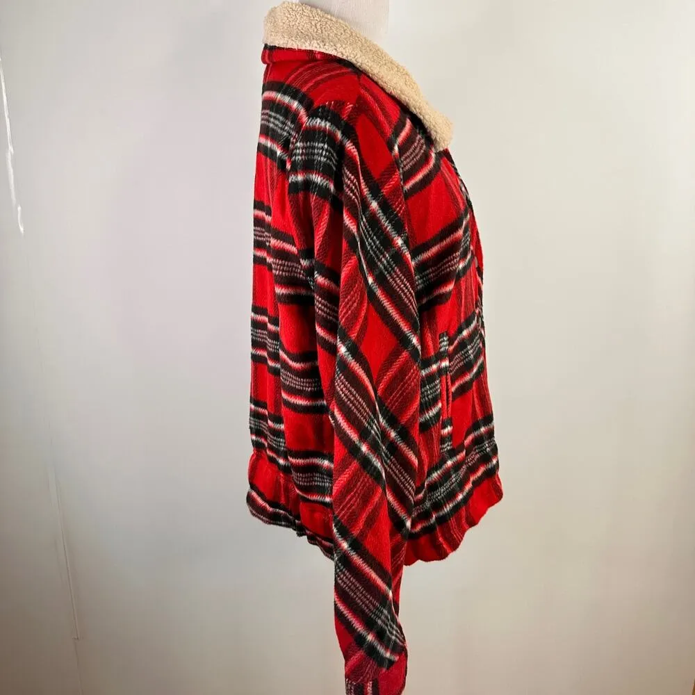 Christopher and Banks Women's Coat with Faux Fur Collar Size Large - Image 4