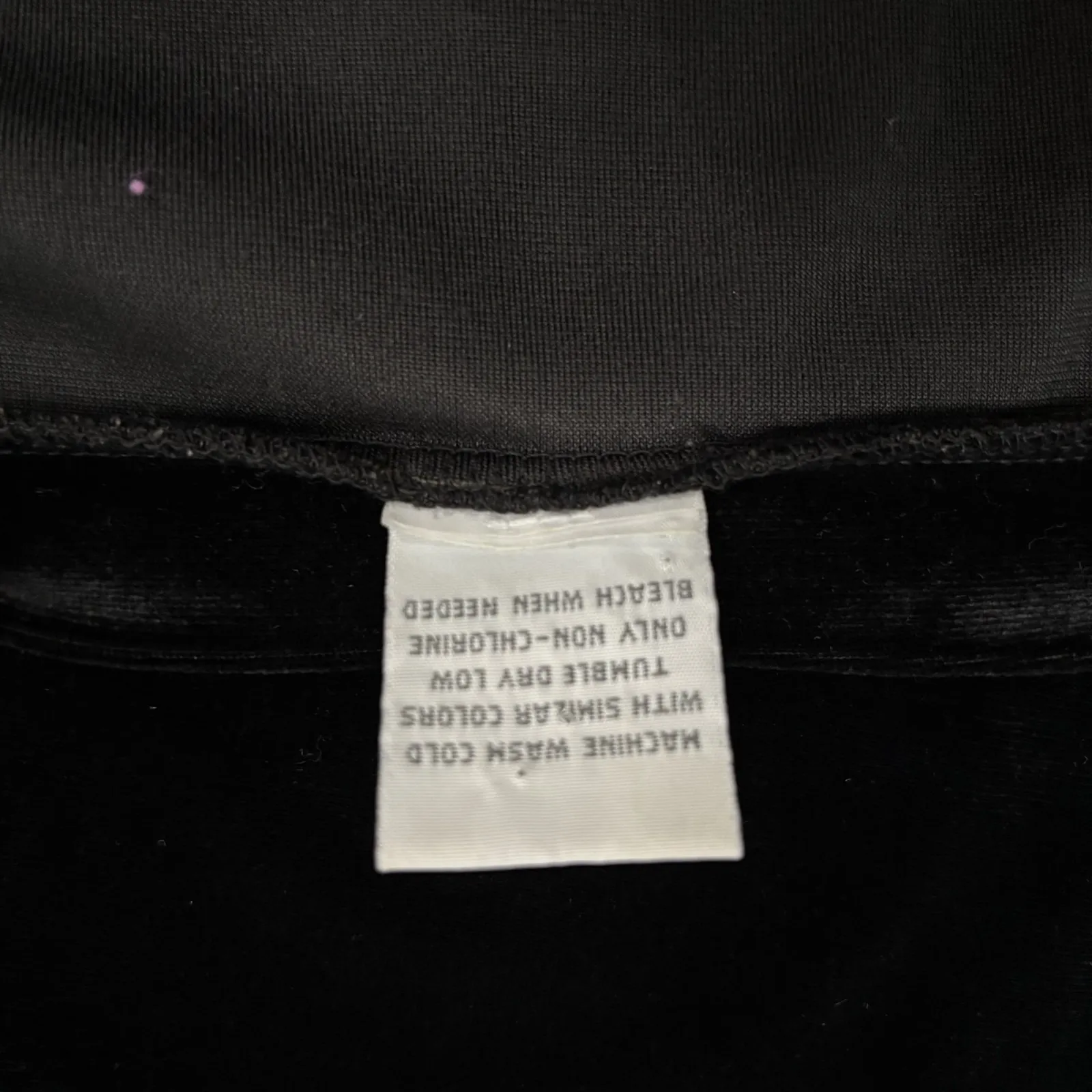 Vintage Y2K Old Navy Velvet Mini Dress Womens Large Black Long Sleeve Whimsigoth - Image 9