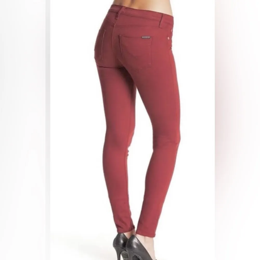 TRUE RELIGION CASEY Low-rise Super Skinny Maroon/Burgundy Jeans. Sz 25 - Image 11