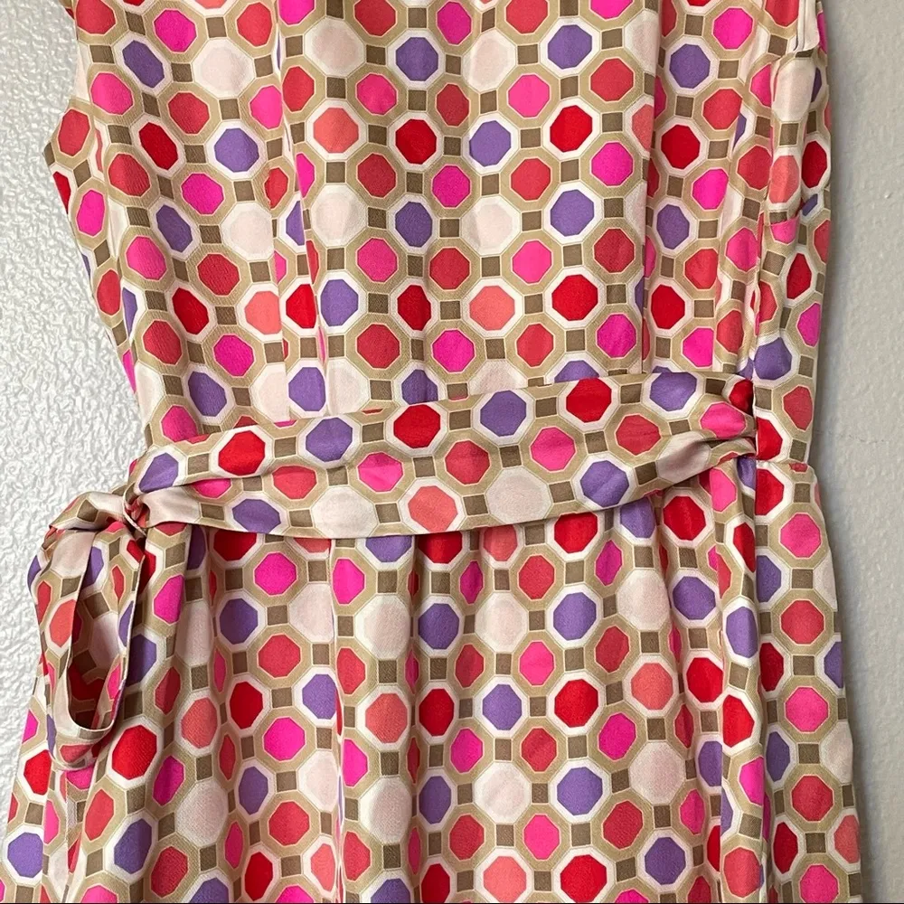 Florence Broadhurst for Kate Spade Silk Knee Length Aubrey Wrap Dress Size 4 - Image 7