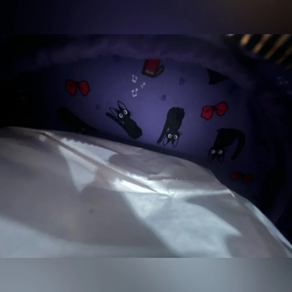 Studio Ghibli Kiki's Delivery Service Jiji Fuzzy Mini Backpack Black - Image 5