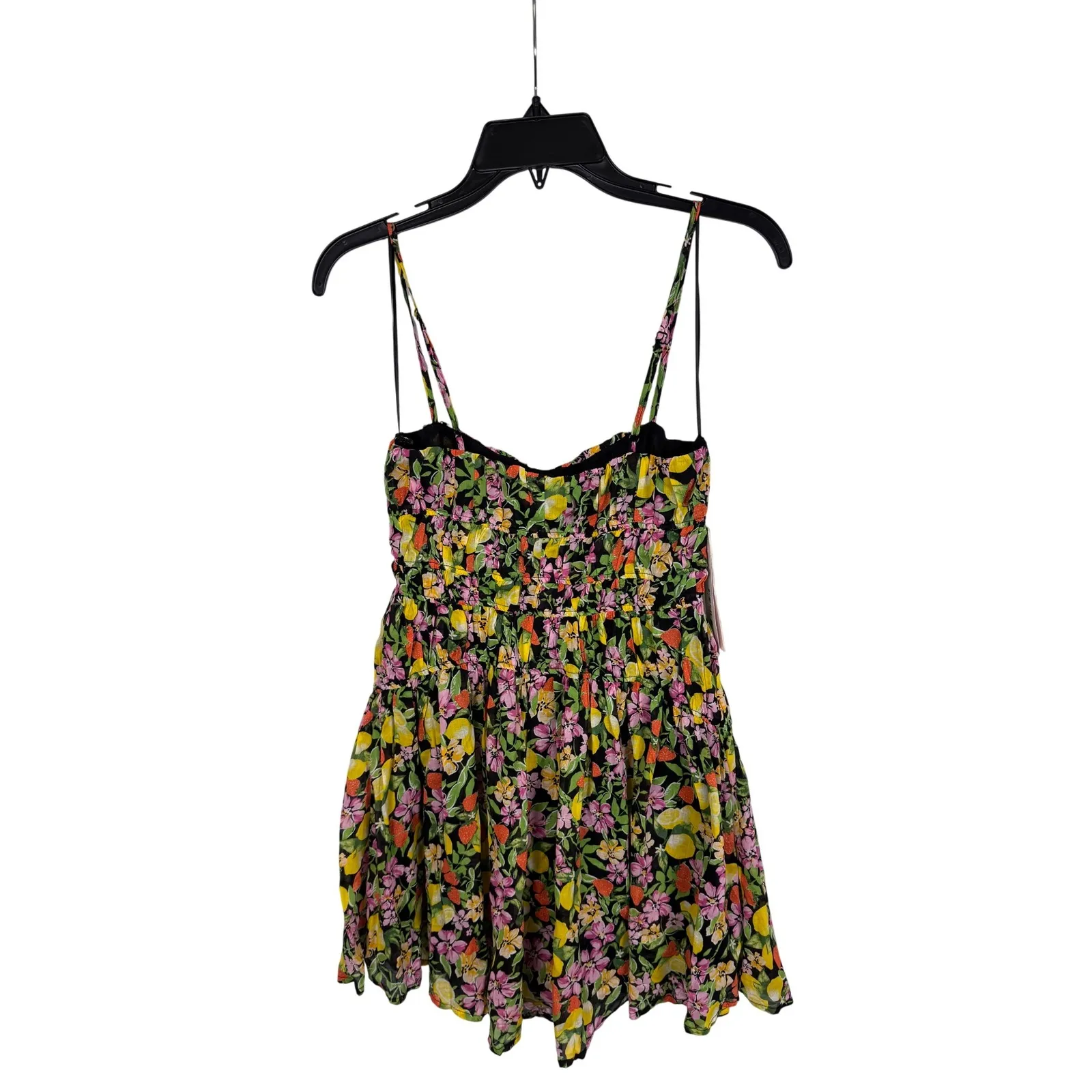 AQUA Floral Print Mini‎ Dress Smocked Waist Summer Cocktail Party Dress - Image 6