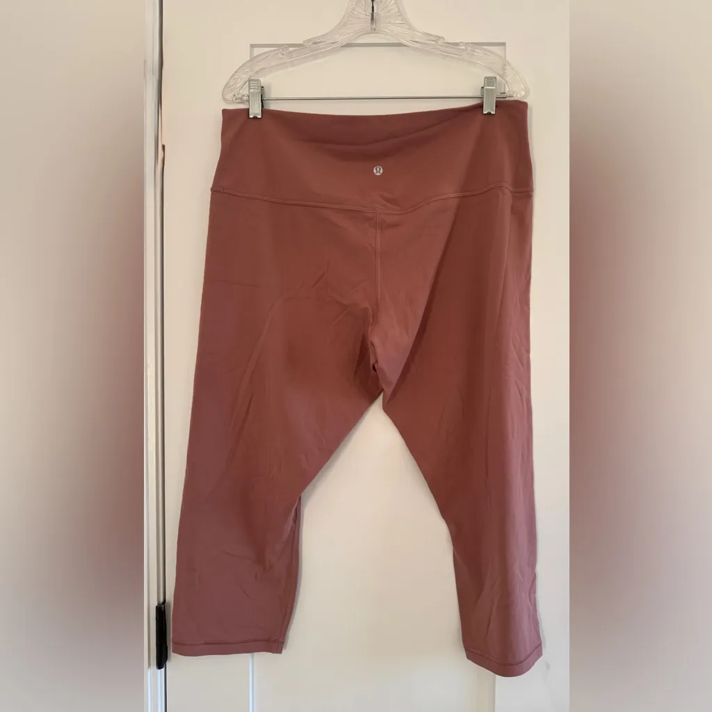 Lululemon Align High-Rise Crop 21" Legging In Spiced Chai Pink/Mauve Size 18 - Image 6