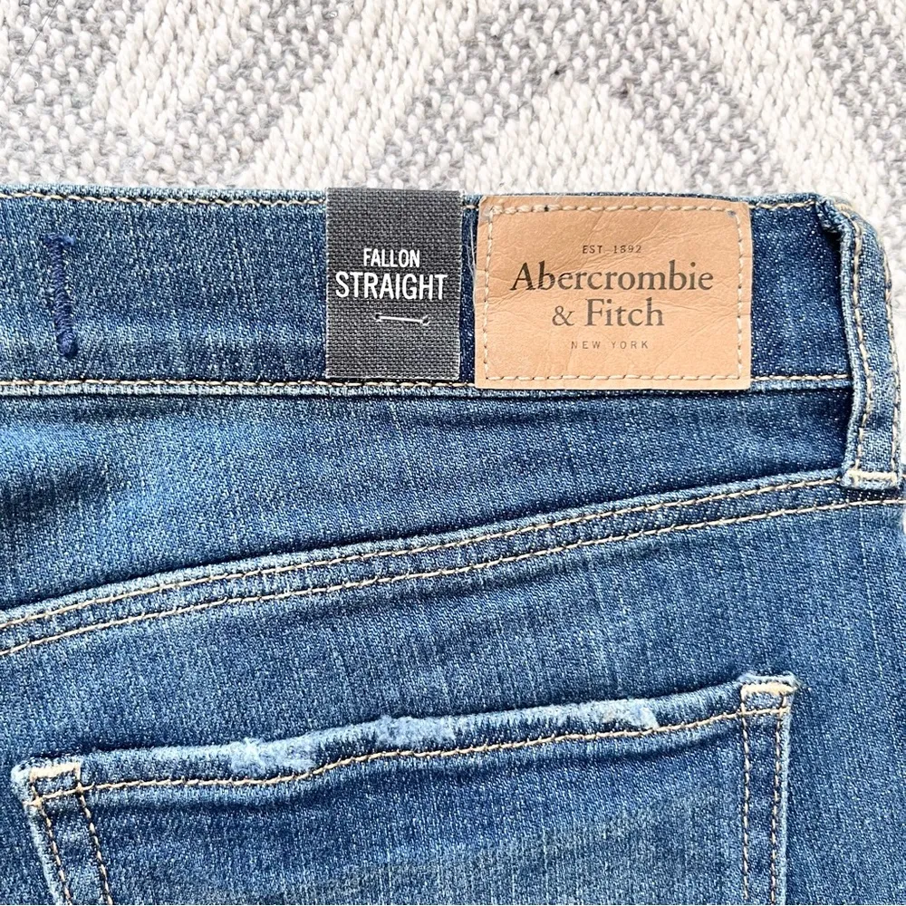 ABERCROMBIE & FITCH Women’s Perfect Stretch Fallon Straight Jeans 8 Long (29) - Image 8