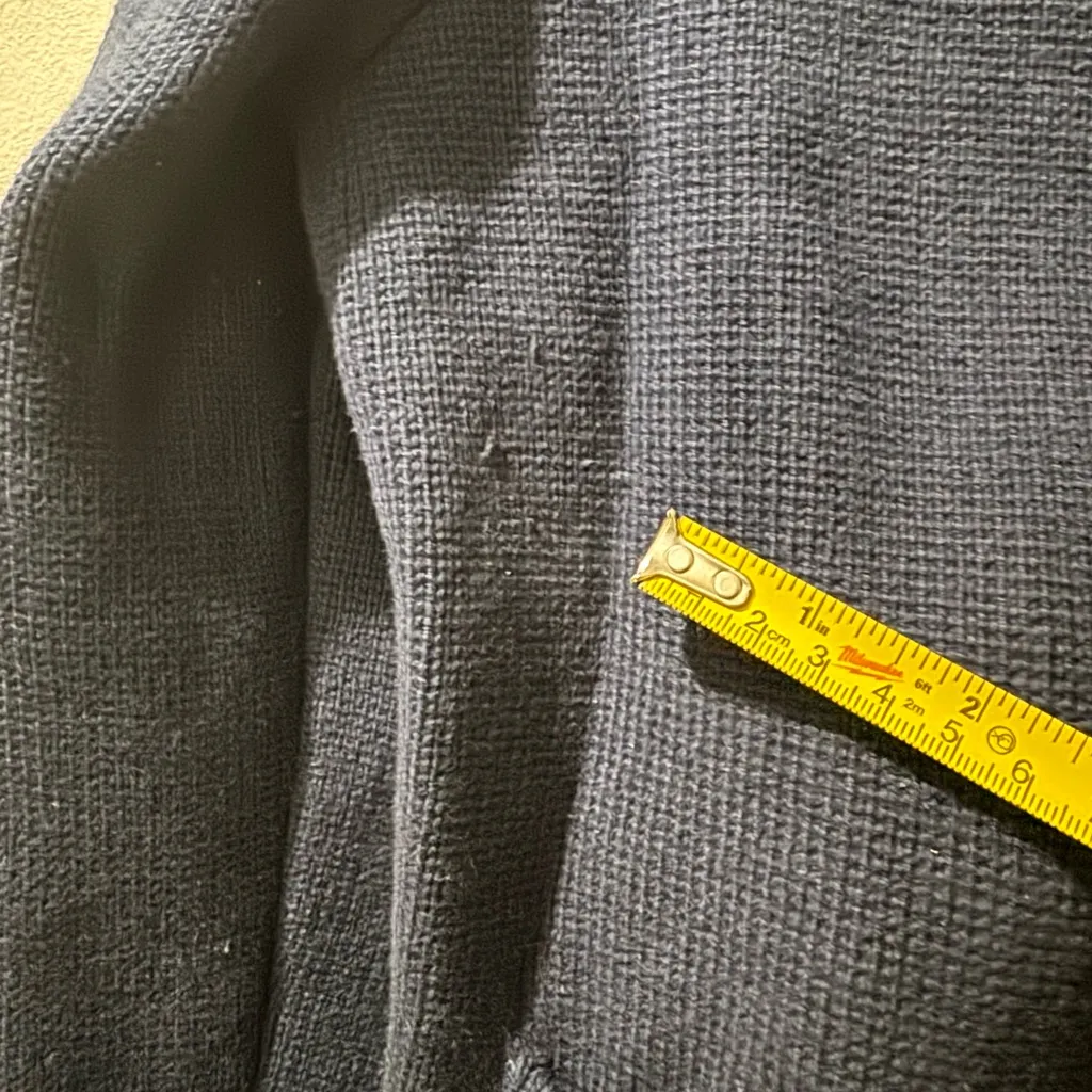 Quince Organic Cotton Sweater Jacket size Small in Navy - Image 8