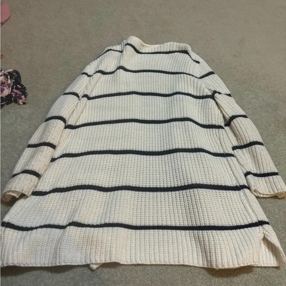 Knit striped cardigan White Size L - Image 2