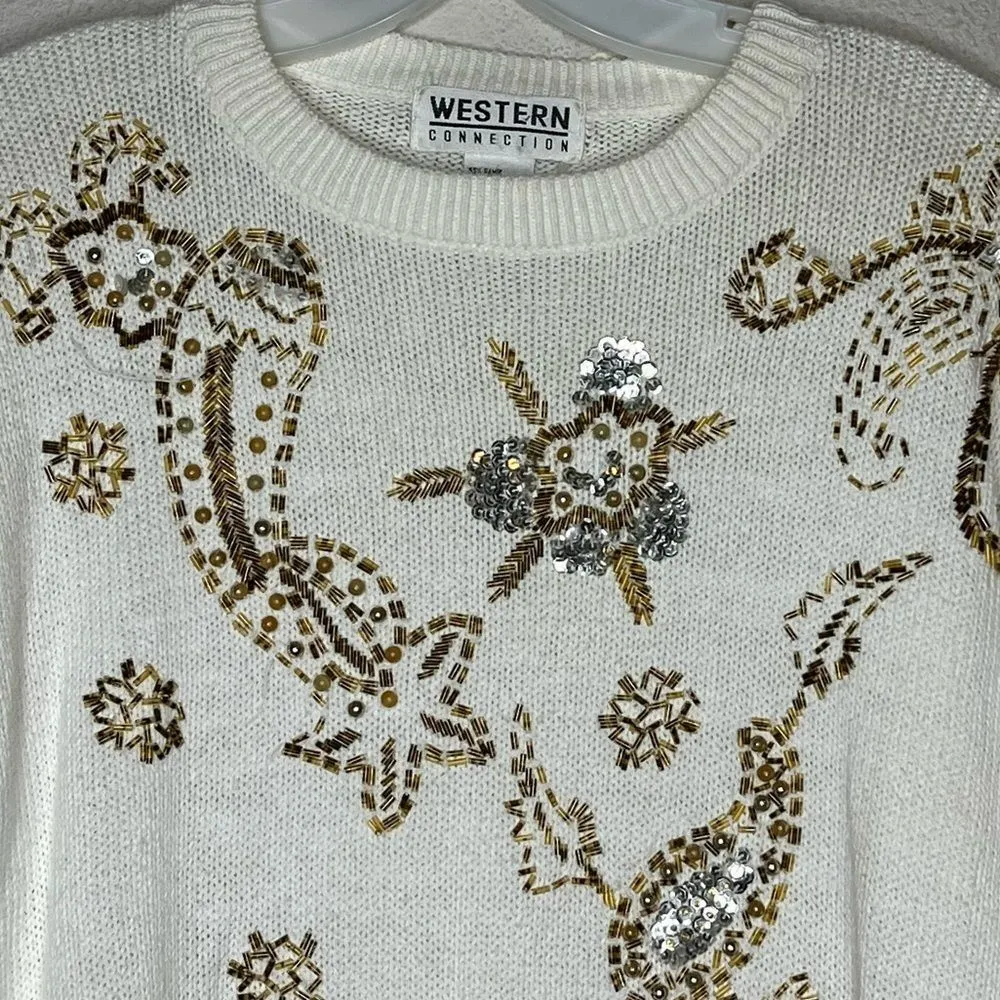 Vintage Western‎ Connection Sweater Silver - Image 2
