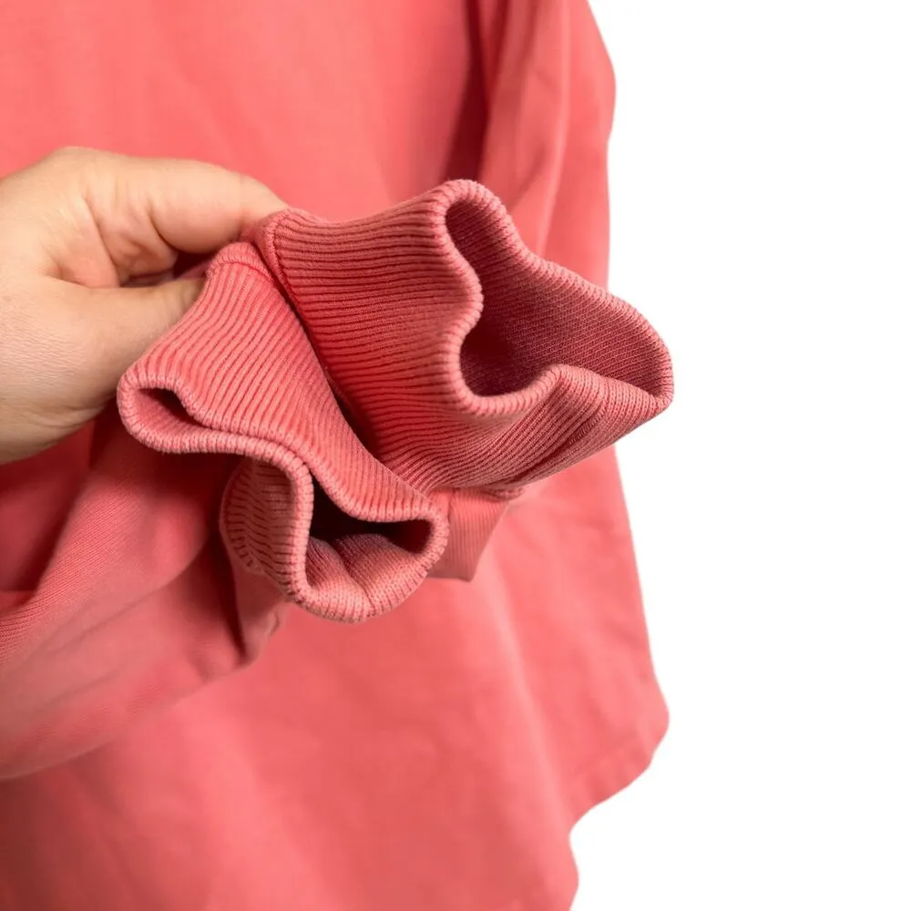 Stussy Athletics Vintage Crown Logo Boxy Oversized Sweatshirt Coral White Small - Image 7