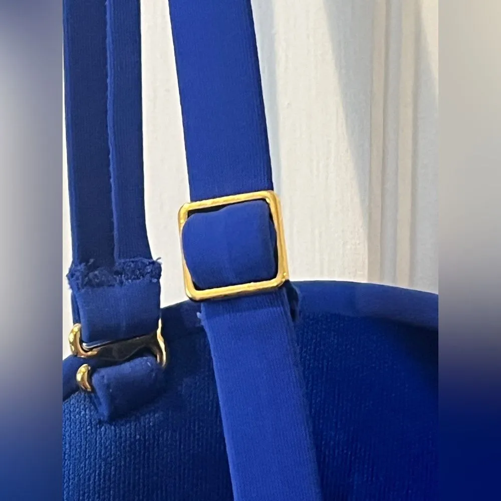 Natori Tummy Control Deco Blue Tankini top Size 6 B/C - Image 4