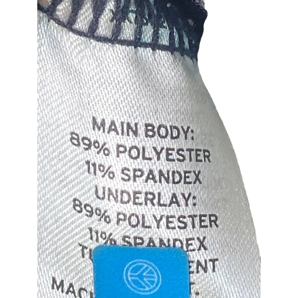 Zella Athletic Yoga Sleeveless Tank Top Builtin Bra Racerback S Black Grey #2974 - Image 8