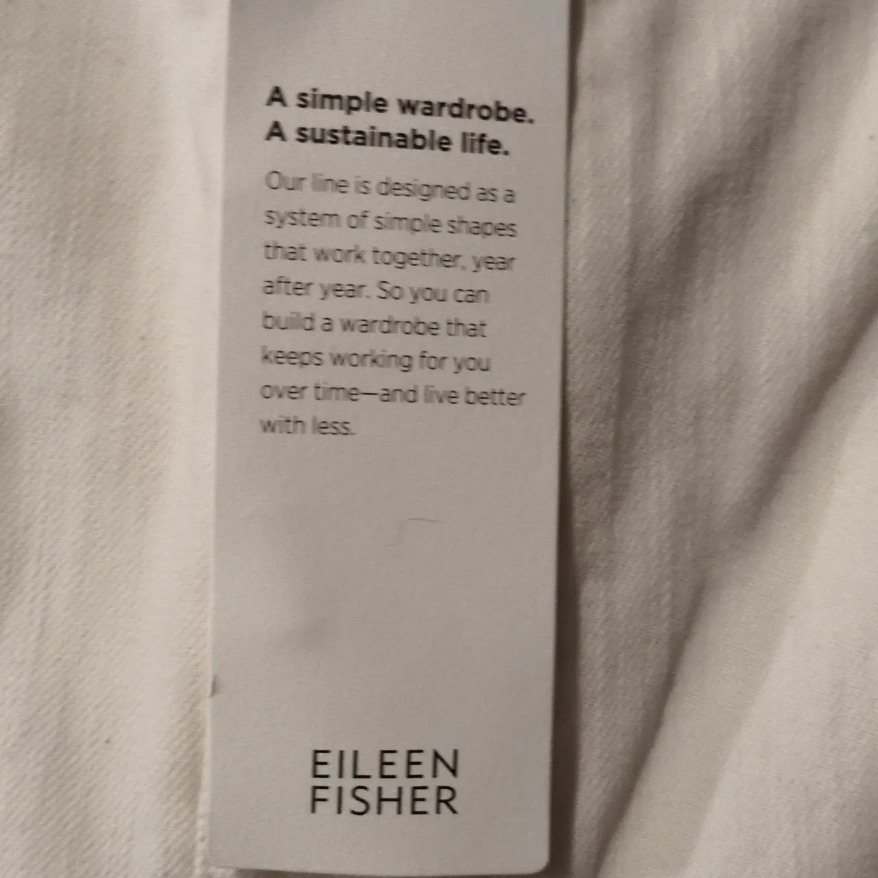 Eileen Fisher Undyed Natural High Waisted Slim Jeans Size 16 - Image 7