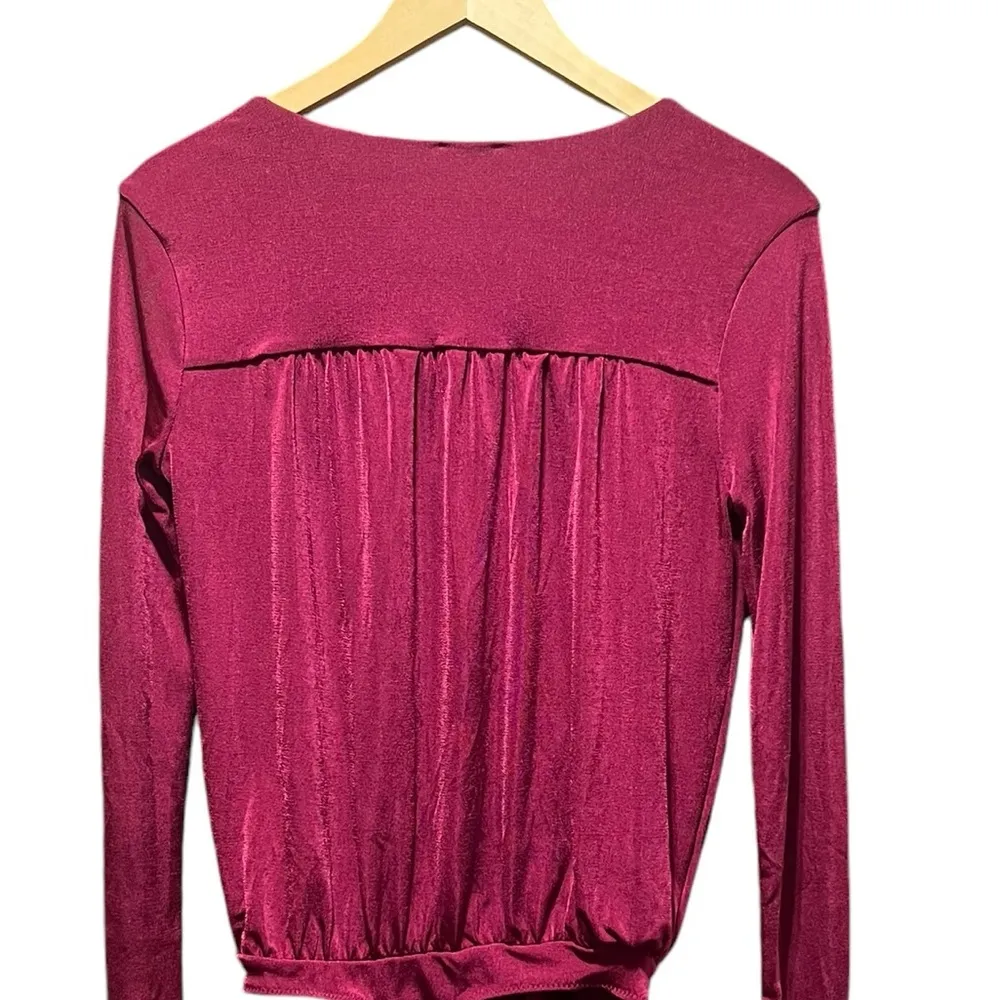 Free People intimately Dark Rhubarb Turnt Bodysuit Size Small - Image 8